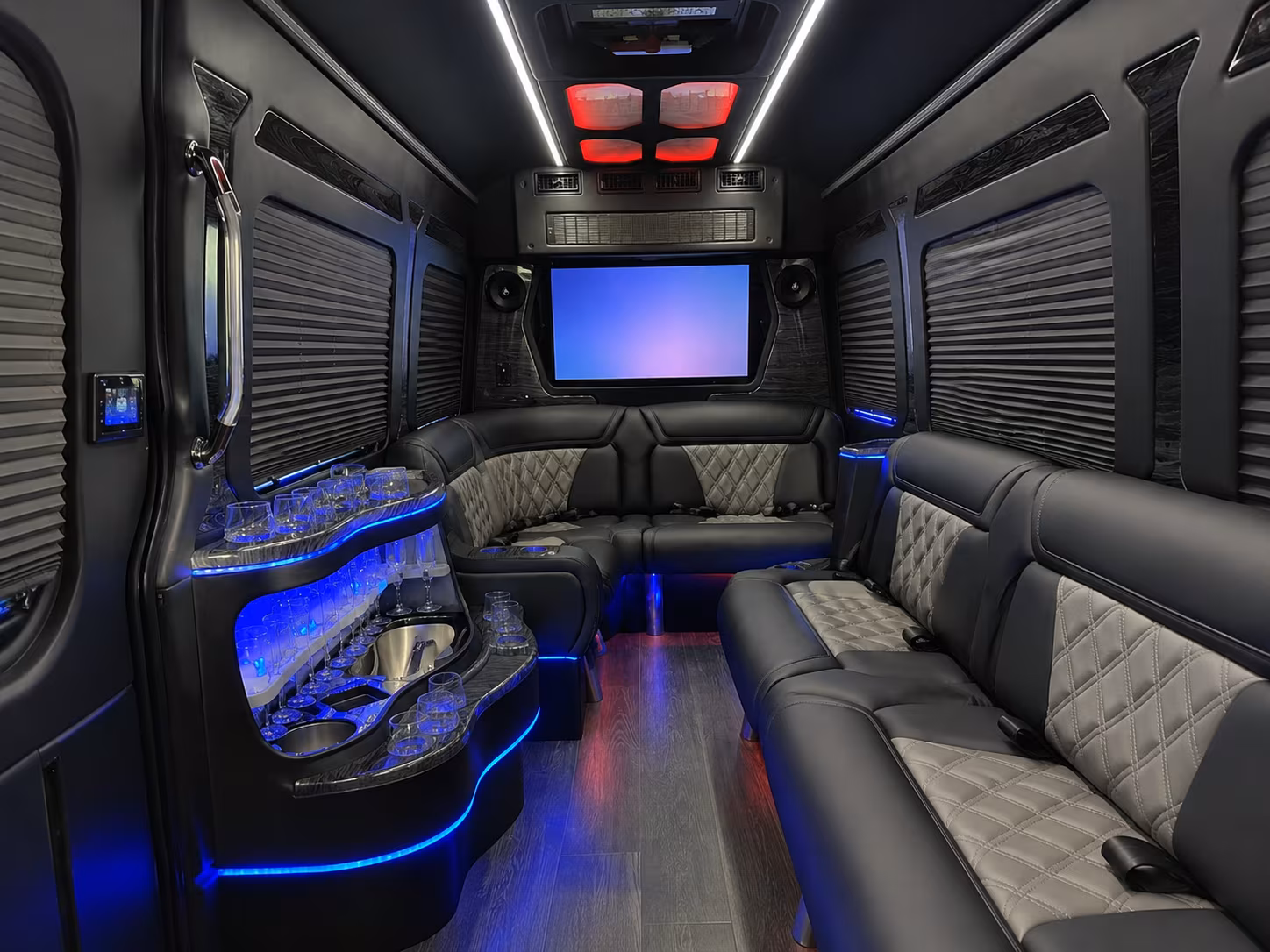 durham sprinter limousine interior